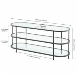 Henn& Hart Aged Steel Oval TV Stand - Henn&Hart -Cheap TV Stands Store unnamed file 9269