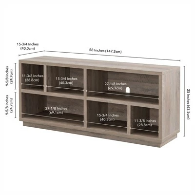 Henn& Hart Gray Oak TV Stand - Henn&Hart 6 Henn& Hart Gray Oak TV Stand - Henn&Hart - Image 4