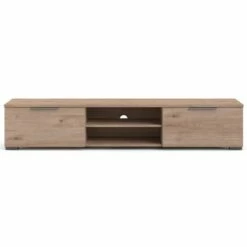 2 Drawer 2 Shelf TV Stand in Brown - Tvilum