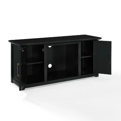 Camden Low Profile Fireplace TV Stand for TVs up to 50" - Crosley Black 6 Camden Low Profile Fireplace TV Stand for TVs up to 50" - Crosley Black - Image 4