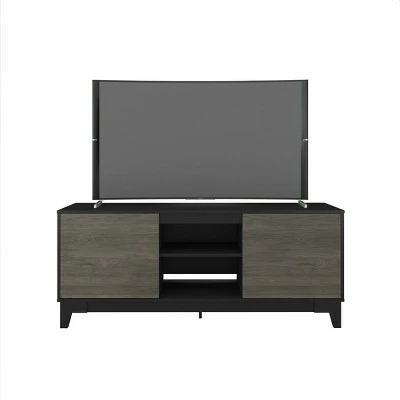Rhapsody 2 Door TV Stand for TVs up to 70" - Nexera Black/nutmeg 6 Rhapsody 2 Door TV Stand for TVs up to 70" - Nexera Black/nutmeg - Image 4