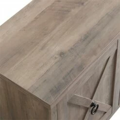 Henn& Hart Gray Oak TV Stand with Log Fireplace Insert - Henn&Hart -Cheap TV Stands Store unnamed file 9457