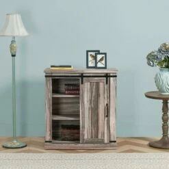 TV Stand for TVs up to 40" Aged Wood - Home Essentials