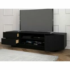 Galleri TV Stand for TVs up to 80" Black - Nexera