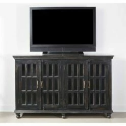Colonnade 4 Door Media Credenza for TV's up to 74" - Treasure Trove Accents Black -Cheap TV Stands Store unnamed file 9565