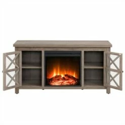 Henn& Hart Gray Oak TV Stand with Log Fireplace Insert - Henn&Hart 16 Henn& Hart Gray Oak TV Stand with Log Fireplace Insert - Henn&Hart -Cheap TV Stands Store unnamed file 9635