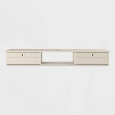 Liberty 60" Floating Entertainment Center - Manhattan Comfort Brown/yellow 6 Liberty 60" Floating Entertainment Center - Manhattan Comfort Brown/yellow - Image 4