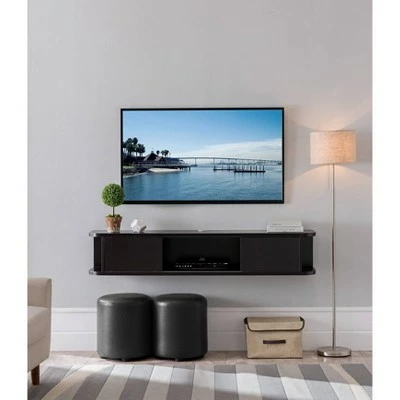 Edwige Floating Console TV Stand for TVs up to 60" Cappuccino - miBasics 7 Edwige Floating Console TV Stand for TVs up to 60" Cappuccino - miBasics - Image 5