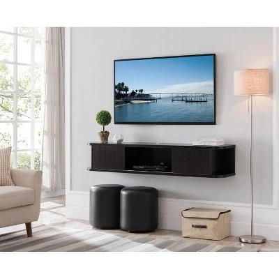 Edwige Floating Console TV Stand for TVs up to 60" Cappuccino - miBasics 9 Edwige Floating Console TV Stand for TVs up to 60" Cappuccino - miBasics - Image 7