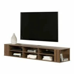 66" City Life Wide Wall Mounted Console - South Shore Gray Maple -Cheap TV Stands Store unnamed file 9753