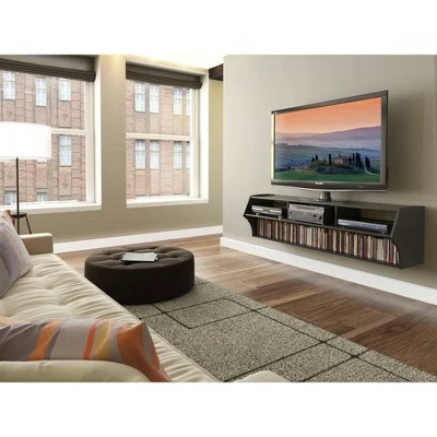 Atlus Plus Wall Mounted Media Storage - Prepac Gray 6 Atlus Plus Wall Mounted Media Storage - Prepac Gray - Image 4