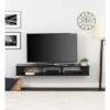 70" Wall Mounted TV Stand for TVs up to 75" Black - Prepac