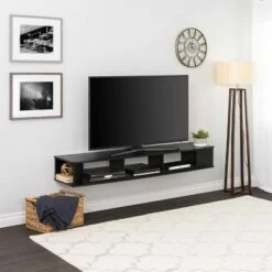 70" Wall Mounted TV Stand for TVs up to 75" Black - Prepac -Cheap TV Stands Store unnamed file 9784