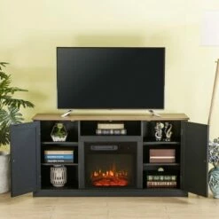 Electric Fireplace and TV Stand for TVs up to 60" Charcoal - Home Essentials 14 Electric Fireplace and TV Stand for TVs up to 60" Charcoal - Home Essentials -Cheap TV Stands Store unnamed file 979