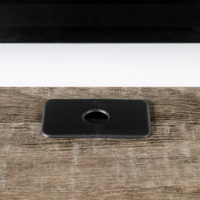 Munich Wall Mounted Console TV Stand for TVs up to 75" Weathered Oak - South Shore 6 Munich Wall Mounted Console TV Stand for TVs up to 75" Weathered Oak - South Shore - Image 4