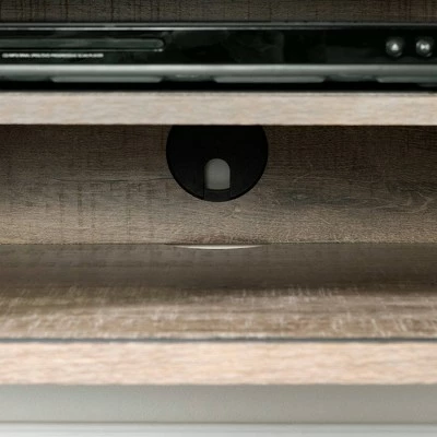 Munich Wall Mounted Console TV Stand for TVs up to 75" Weathered Oak - South Shore 7 Munich Wall Mounted Console TV Stand for TVs up to 75" Weathered Oak - South Shore - Image 5