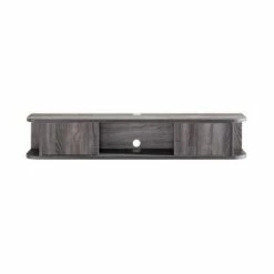 Edwige Floating Console TV Stand for TVs up to 60" Distressed Gray - miBasics