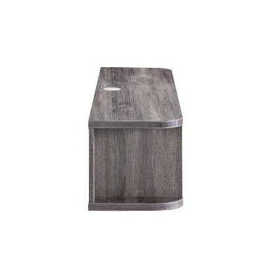 Edwige Floating Console TV Stand for TVs up to 60" Distressed Gray - miBasics 4 Edwige Floating Console TV Stand for TVs up to 60" Distressed Gray - miBasics - Image 2