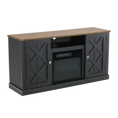 Electric Fireplace and TV Stand for TVs up to 60" Charcoal - Home Essentials 11 Electric Fireplace and TV Stand for TVs up to 60" Charcoal - Home Essentials - Image 9