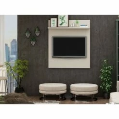 32" Tribeca TV Panel - Manhattan Comfort Off White