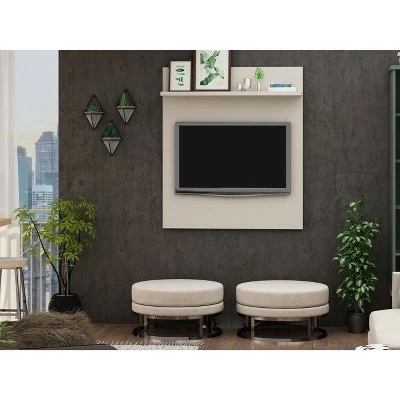 32" Tribeca TV Panel - Manhattan Comfort Off White 3 32" Tribeca TV Panel - Manhattan Comfort Off White