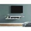Asymmetrical Wall Mounted Console TV Stand for TVs up to 60" White - Martin Furniture -Cheap TV Stands Store unnamed file 9878