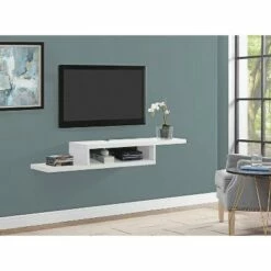 Asymmetrical Wall Mounted Console TV Stand for TVs up to 60" White - Martin Furniture 7 Asymmetrical Wall Mounted Console TV Stand for TVs up to 60" White - Martin Furniture -Cheap TV Stands Store unnamed file 9880