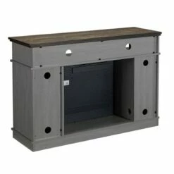 48" TV Stand for TVs up to 55" with Electric Fireplace Gray - Home Essentials -Cheap TV Stands Store unnamed file 993